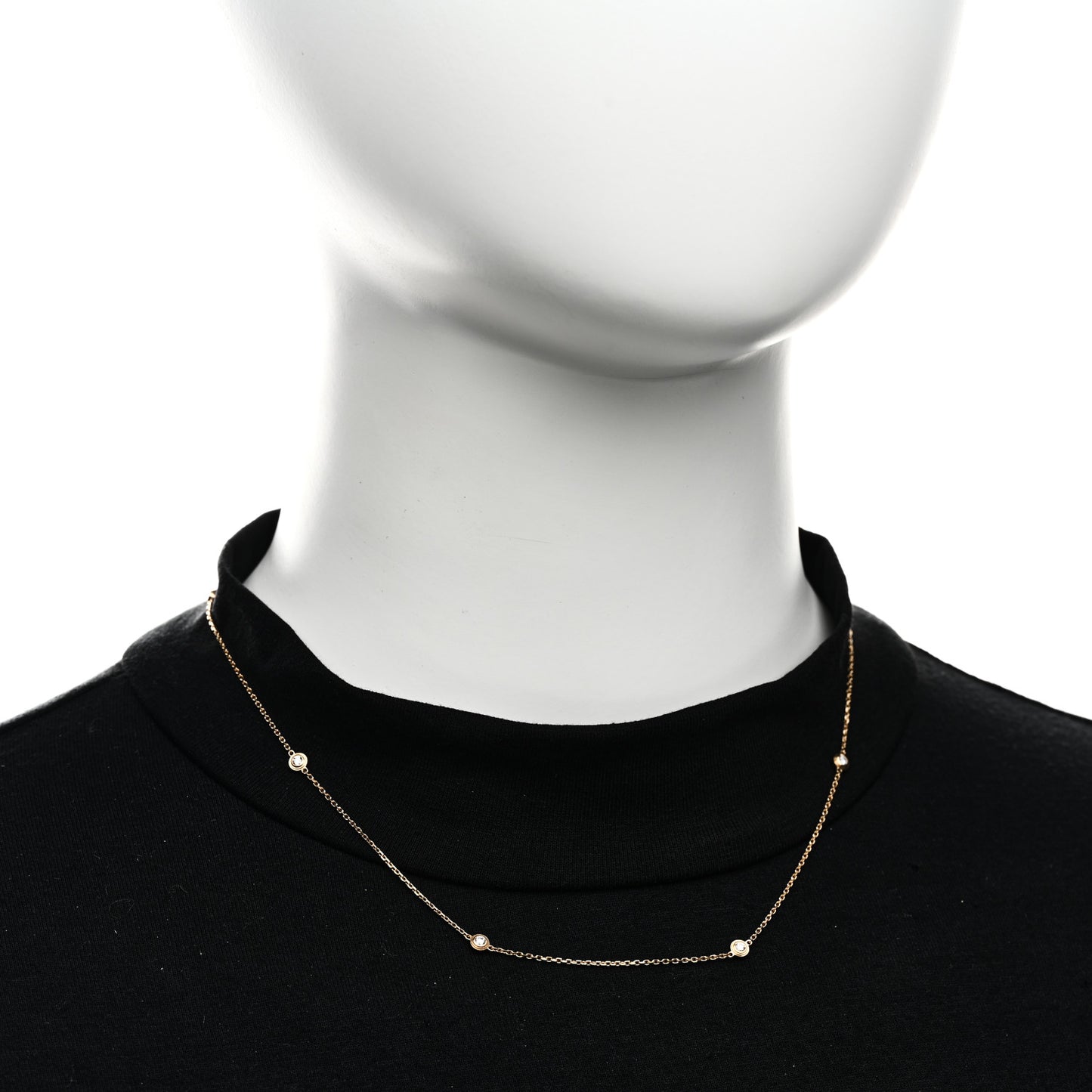 18K Pink Gold 6 Diamond D'Amour Station Necklace