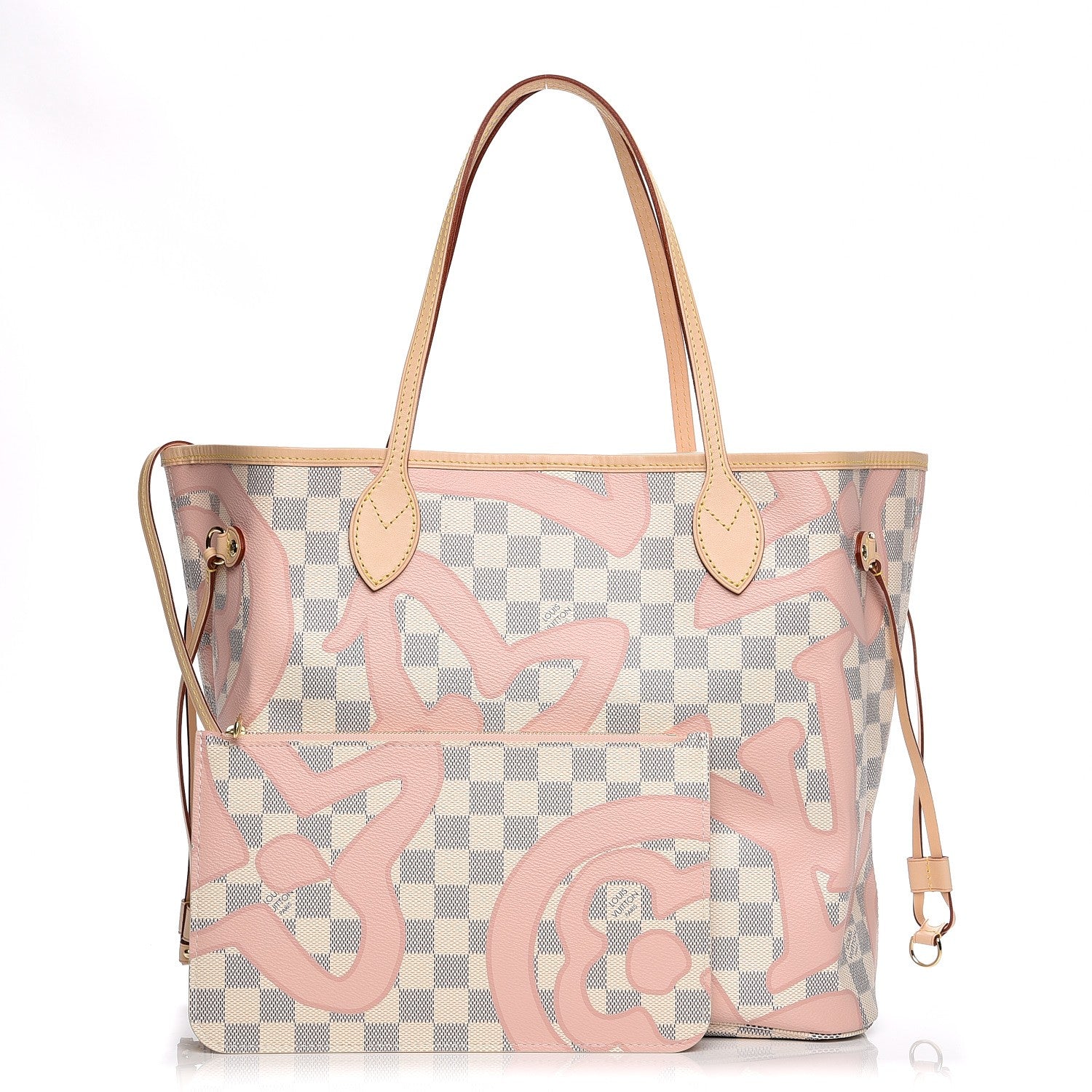 Louis Vuitton Damier Azur Tahitienne Neverfull MM 1 of 8