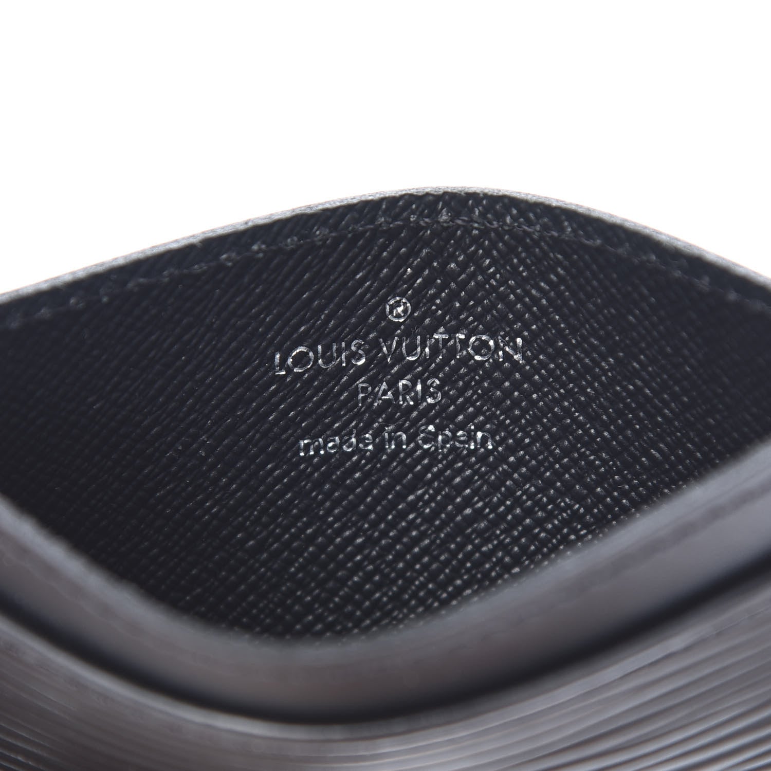 Louis Vuitton Epi Card Holder Black 6 of 7