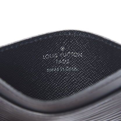 Louis Vuitton Epi Card Holder Black 6 of 7