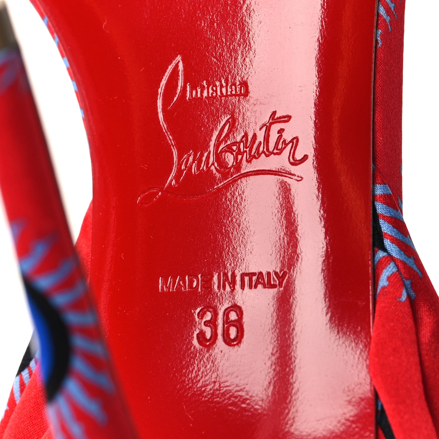 Christian Louboutin Crepe Satin Greekaba Du Desert 1000 Sandal 36 Red 6 of 7