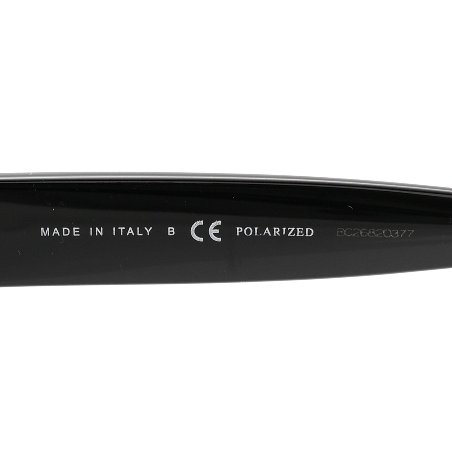 Acetate Polarized Square CC Sunglasses 5380 Black