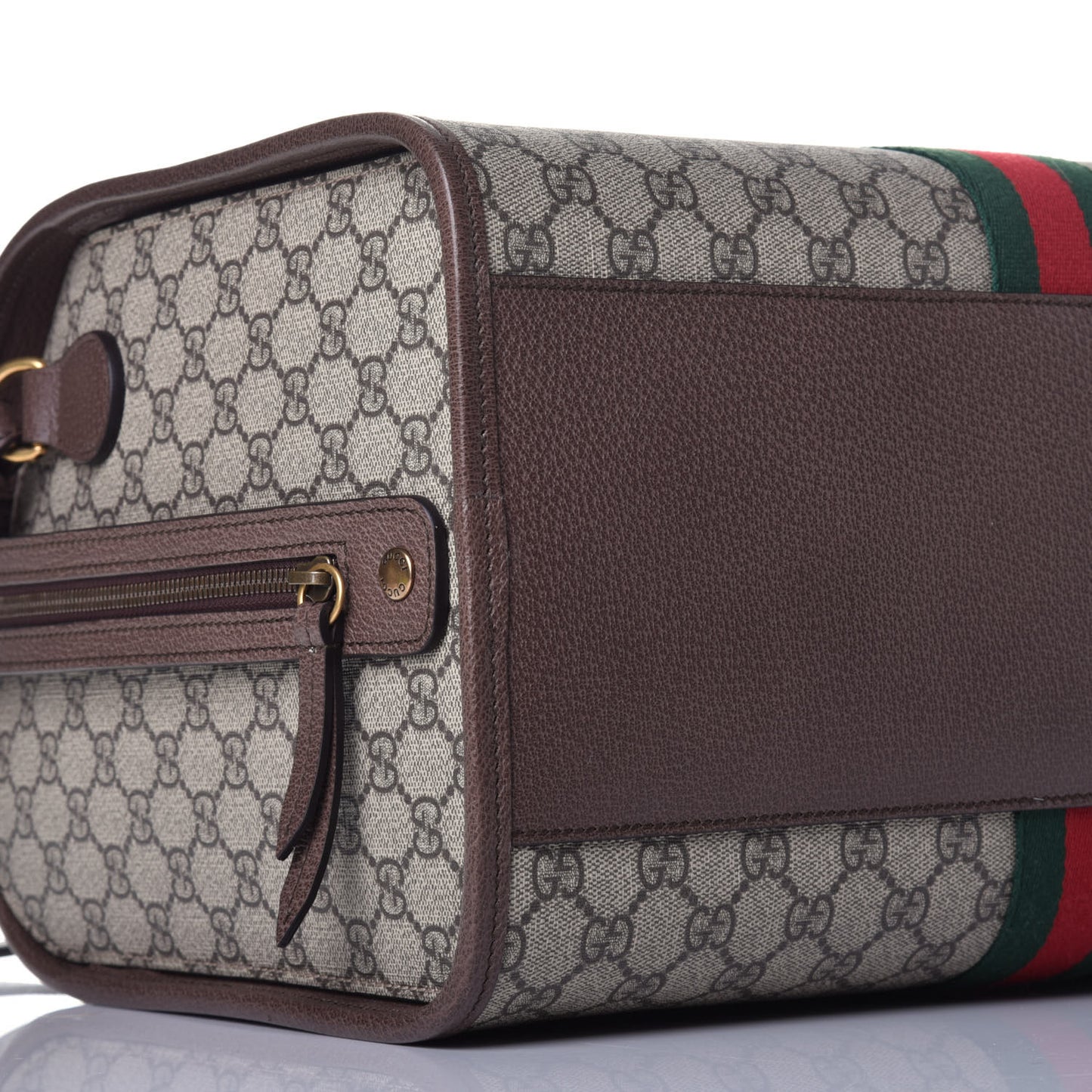 GG Supreme Monogram Web Ophidia Duffle Bag Beige New Acero
