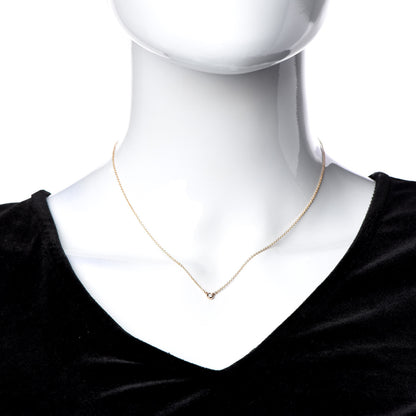 Tiffany 18K Yellow Gold Diamond .03ct Elsa Peretti Diamonds by the Yard Pendant Necklace 2 of 5