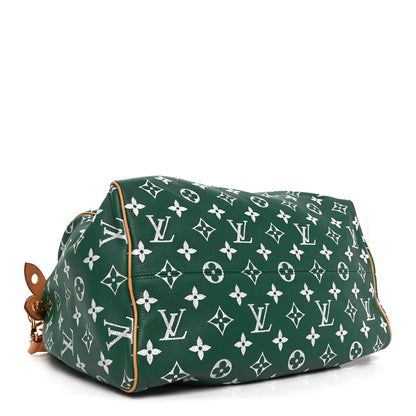 Louis Vuitton Calfskin Monogram Speedy P9 Bandouliere 40 Green 5 of 11