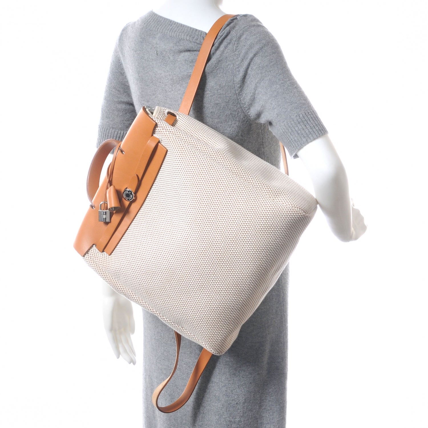Hermes Toile HERBAG GM Natural 3 of 11