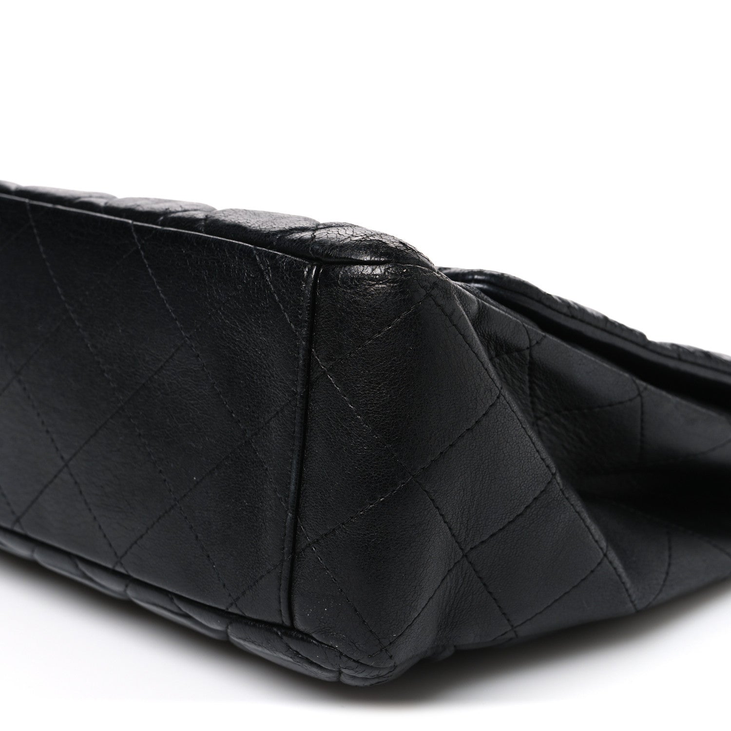 Chanel Lambskin Quilted Maxi Double Flap Black 10 of 11
