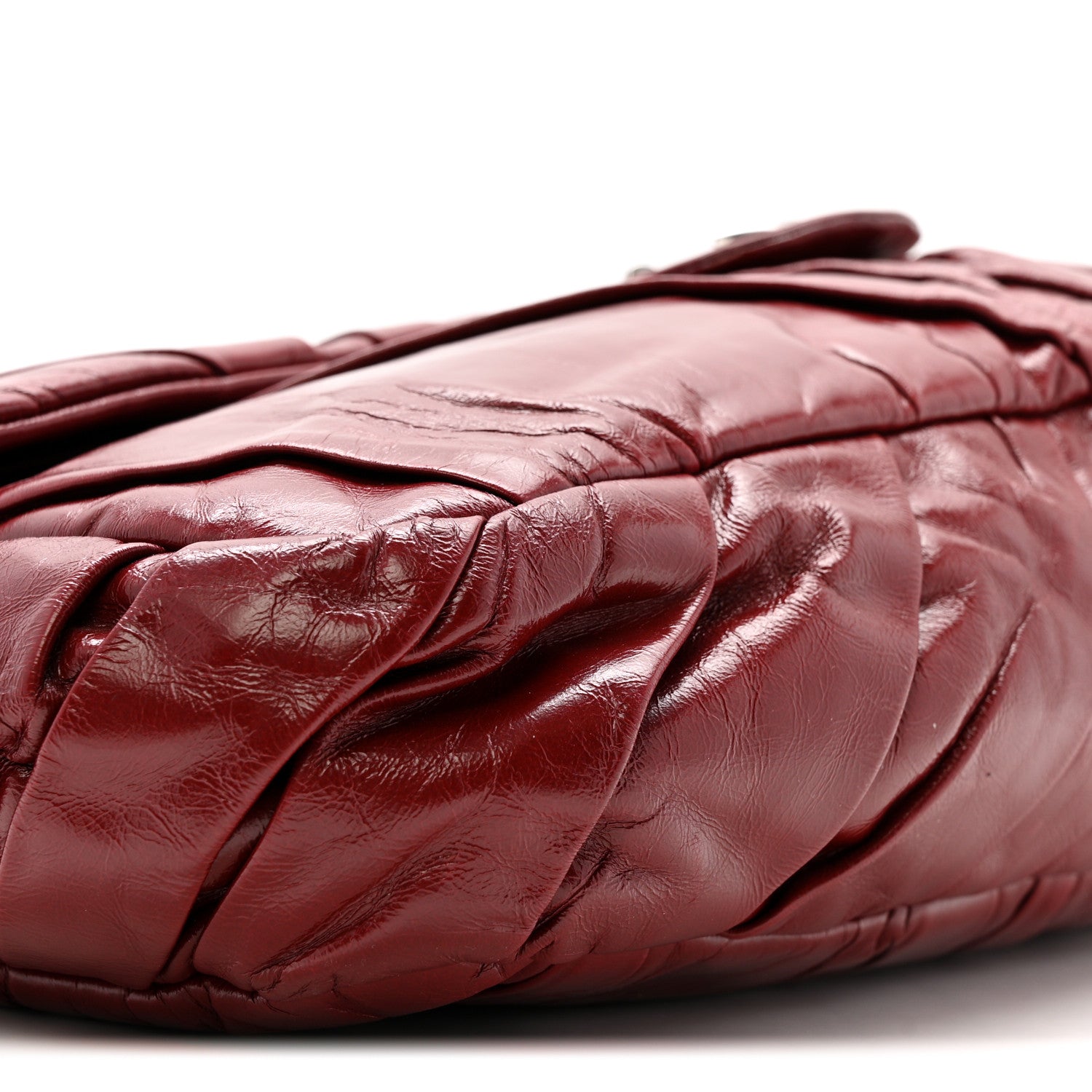 Chanel Glazed Calfskin Twisted Maxi Flap Red 9 of 13
