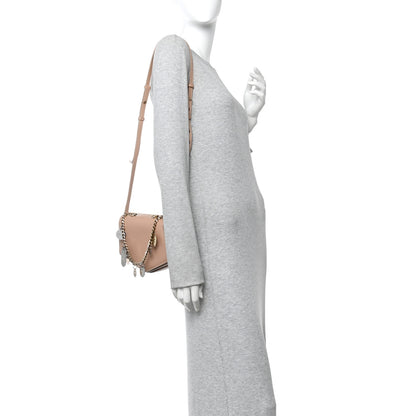 Jimmy Choo Soft Grained Goatskin Arrow Crossbody Bag With Chain Ballet Pink 2 of 10