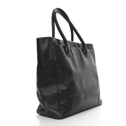 Chanel Calfskin Tall Cerf Tote Dark Grey 3 of 11