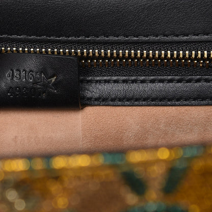 Gucci Iridescent Brocade Medium Sylvie Top Handle Bag Gold 7 of 8