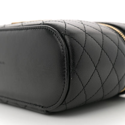 Saint Laurent Lambskin Quilted Mini Gaby Vanity Case Black 9 of 10