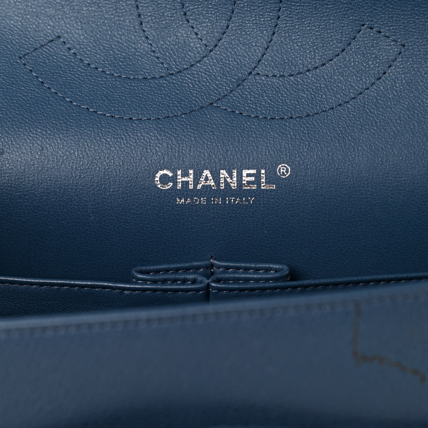 Chanel Caviar Quilted Jumbo Double Flap Navy Blue 5 of 11
