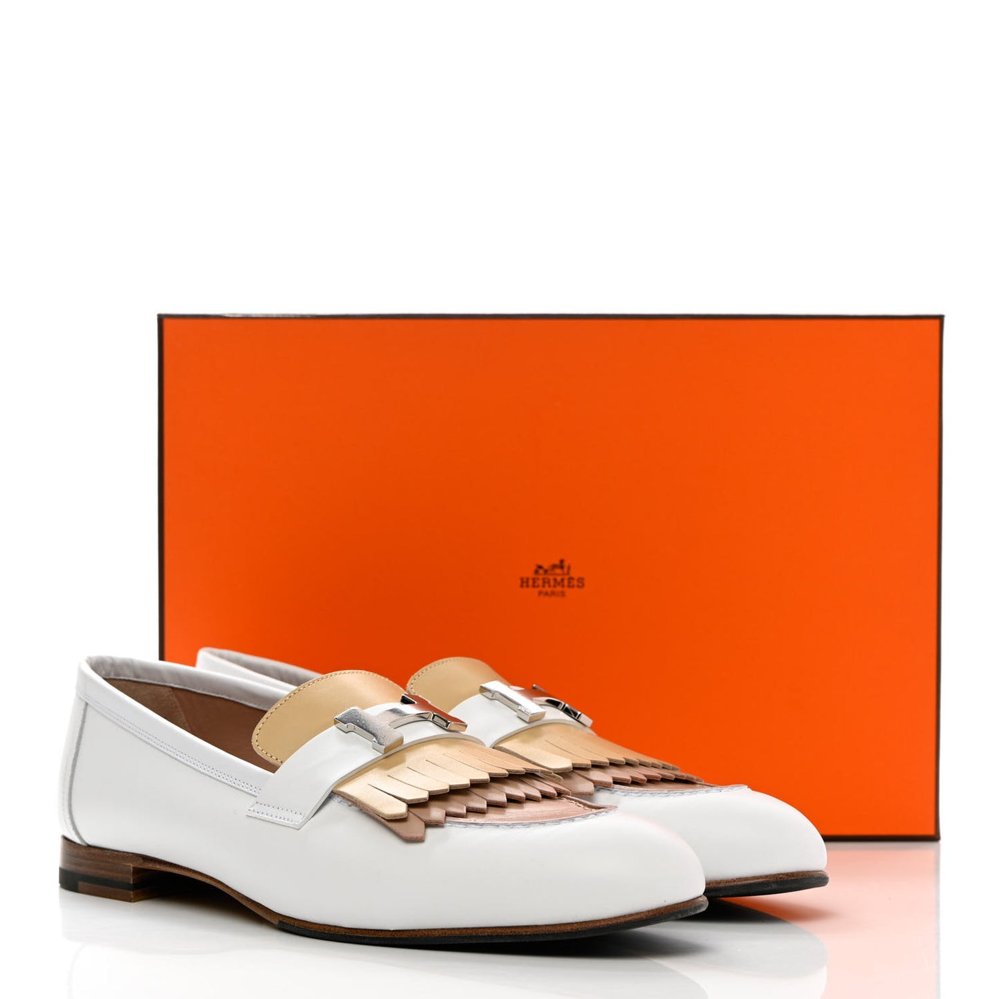 Calfskin Womens Royal Loafers 40 Multicolor
