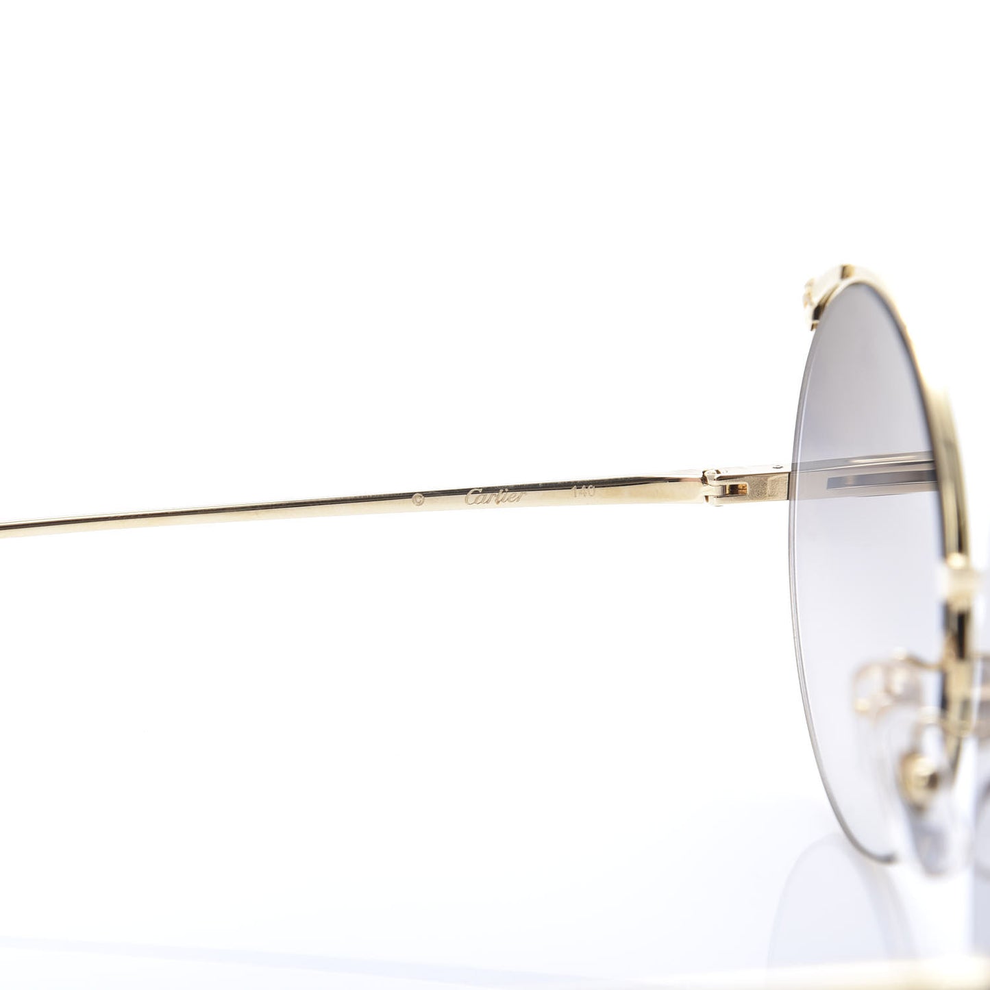 Panthere De Round Sunglasses Gold