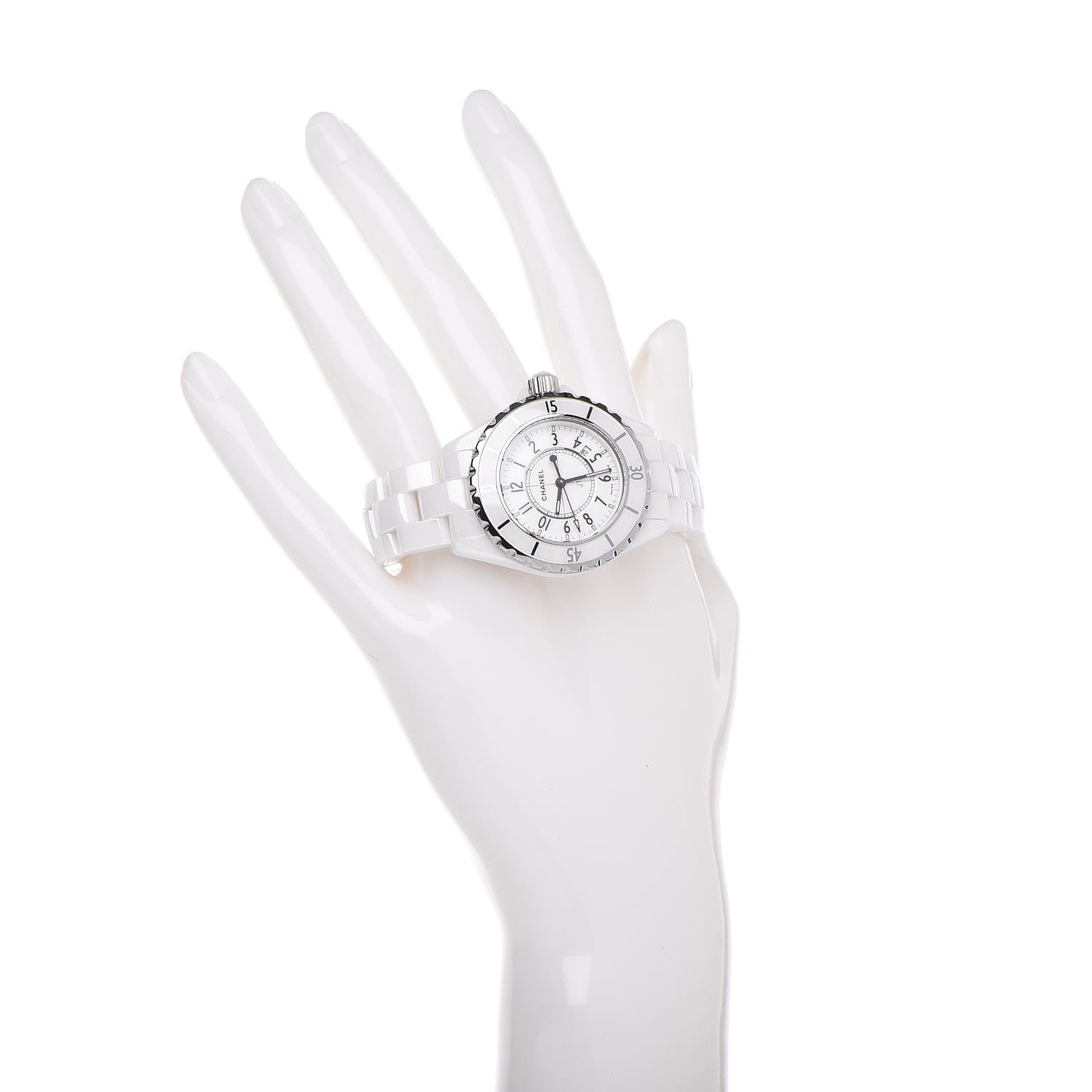 Stainless Steel Ceramic 33mm J12 Quartz Watch White