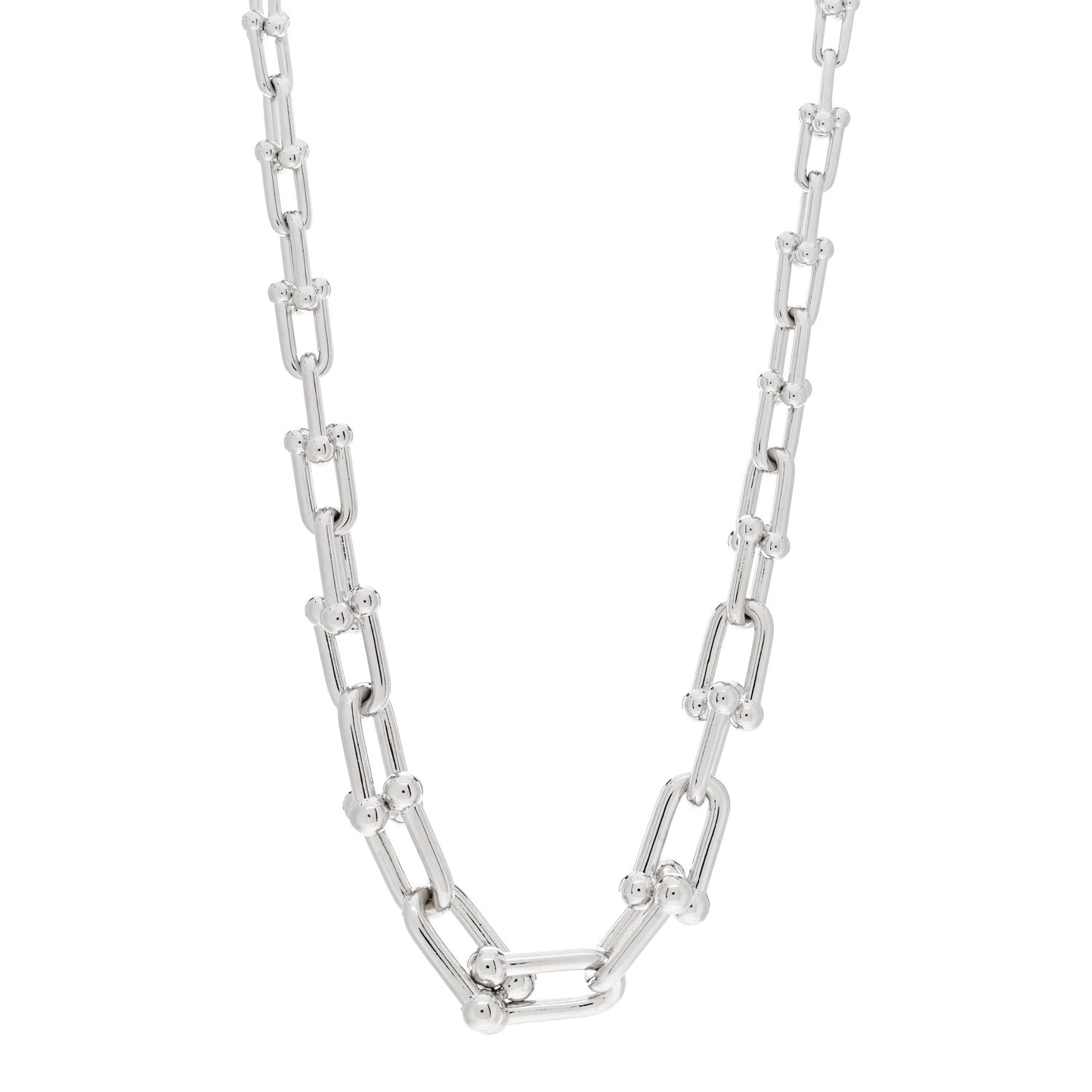 Sterling Silver HardWear Graduated Link Necklace