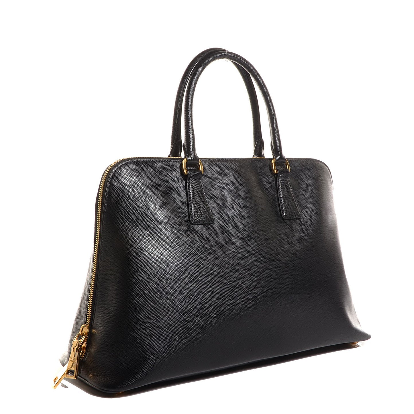 Saffiano Lux Medium Promenade Tote Black