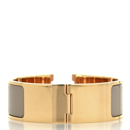 Hermes Enamel Wide Clic Clac H Bracelet PM Marron Glace 3 of 4