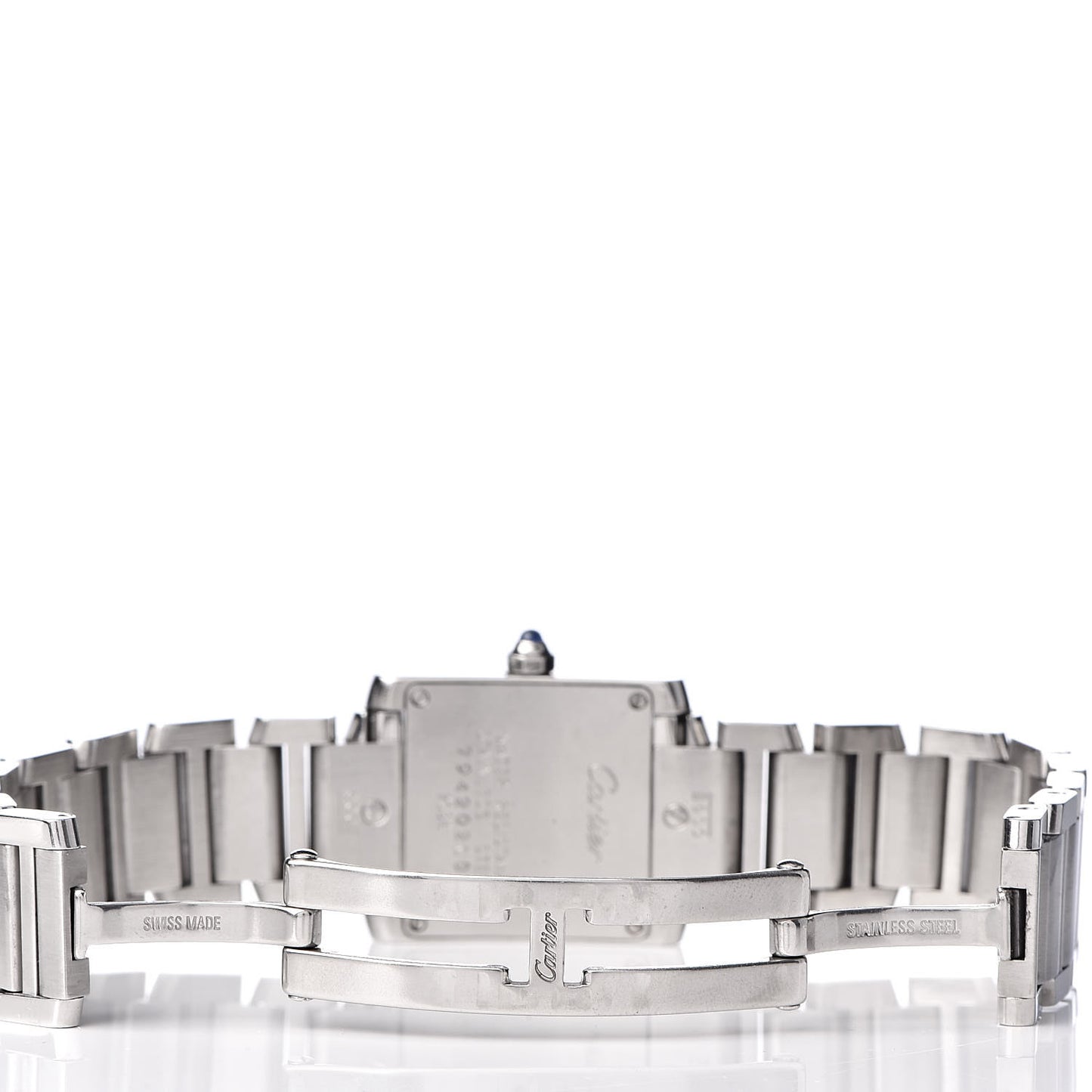 Stainless Steel 20mm Tank Francaise Quartz Watch