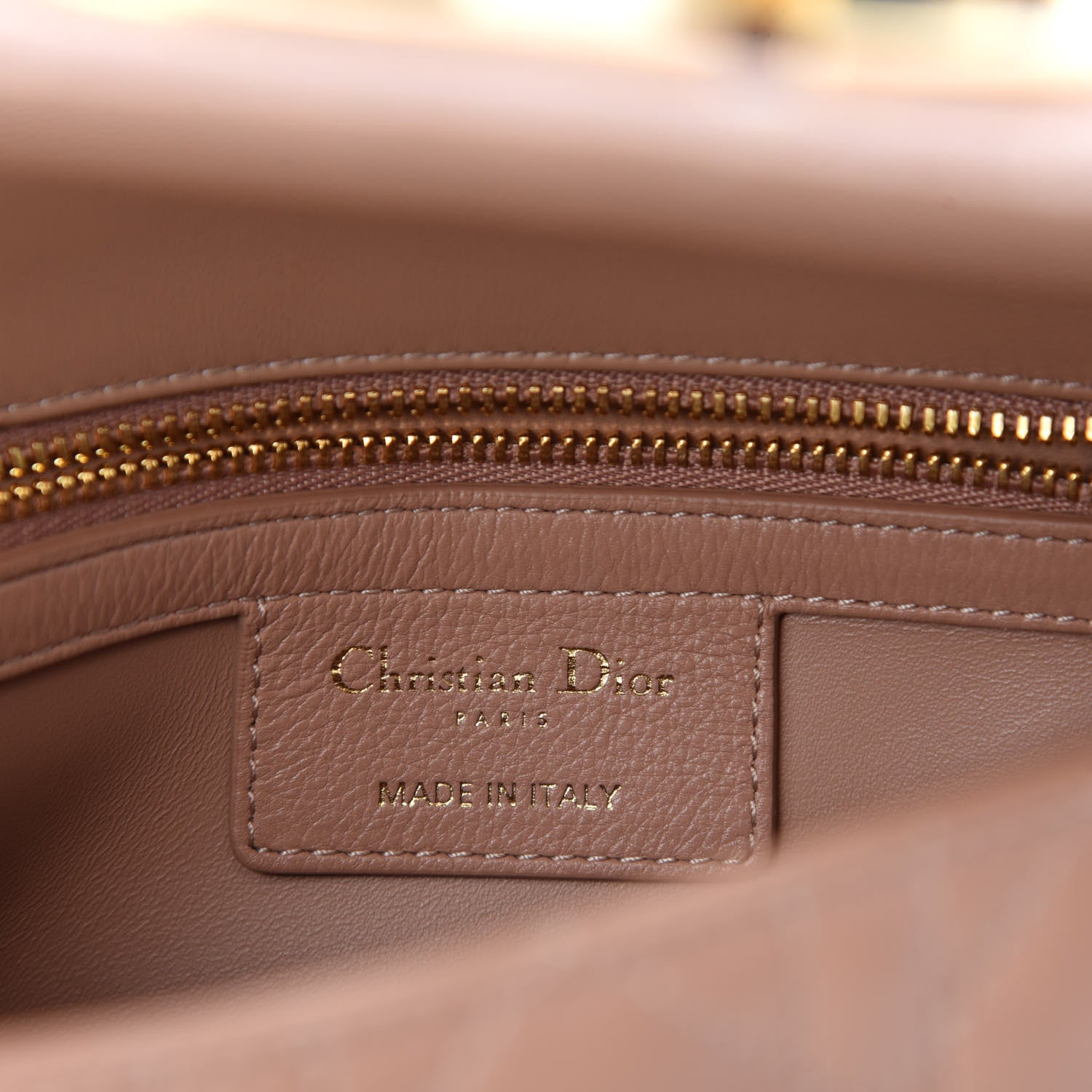 Christian Dior Lambskin Cannage Small Caro Bag Rose Des Vents 8 of 9
