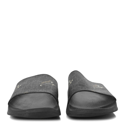 Gucci GG Supreme Monogram Tigers Mens Slide Sandals 10 Black Multicolor 3 of 10