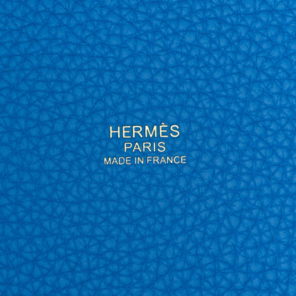 Hermes Taurillon Clemence Picotin Lock 18 PM Bleu Zanzibar 6 of 11