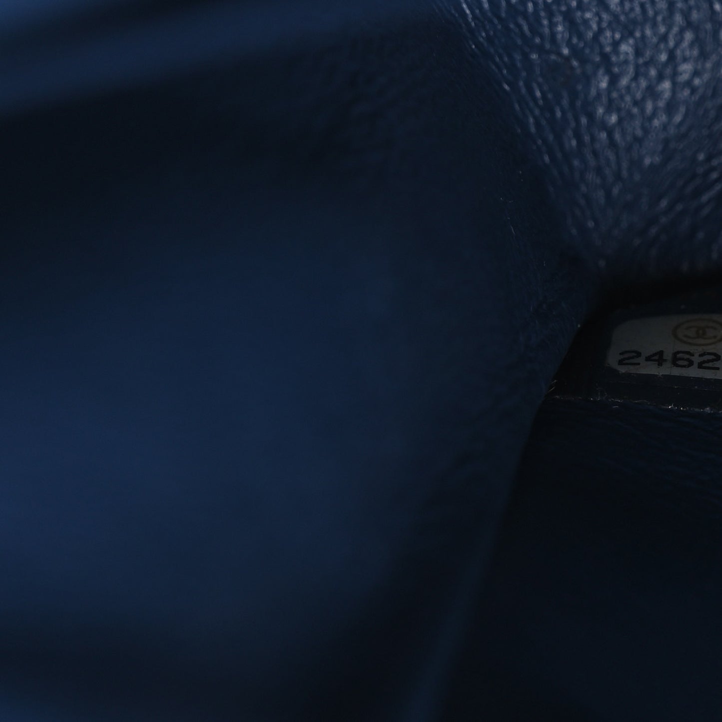 Caviar Quilted Medium Double Flap Navy
