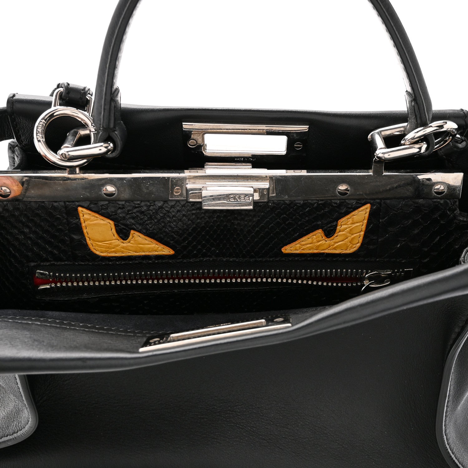 FENDI フェンディ　ピーカブー　モンスター　セルリア ☆送料込☆FENDI ピーカブー モンスター ハンドバッグ 2WAY (FENDI