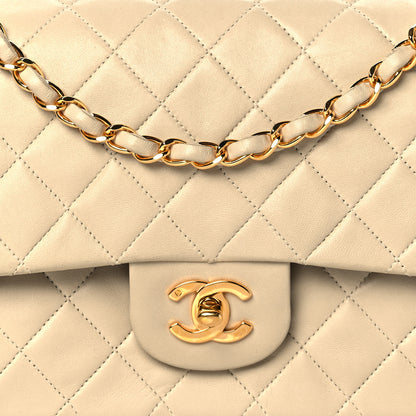 Chanel Lambskin Quilted Small Double Flap Beige 7 of 13