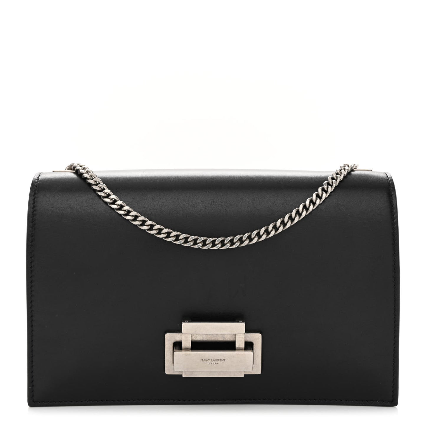 Calfskin Metropolis Chain Shoulder Bag Black