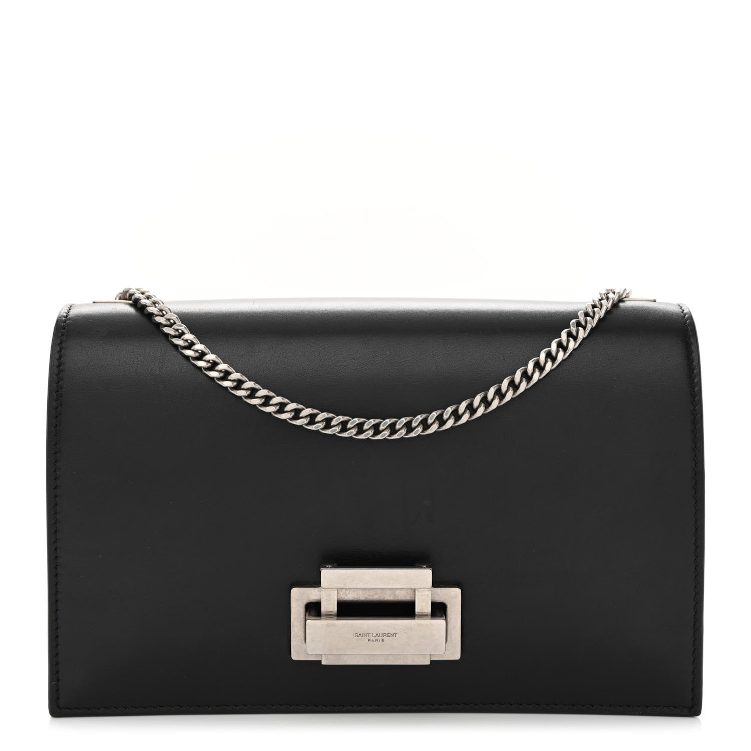 Saint Laurent Calfskin Metropolis Chain Shoulder Bag Black 1 of 12