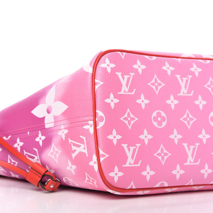 Louis Vuitton Monogram Escale Neverfull MM Rouge 6 of 10