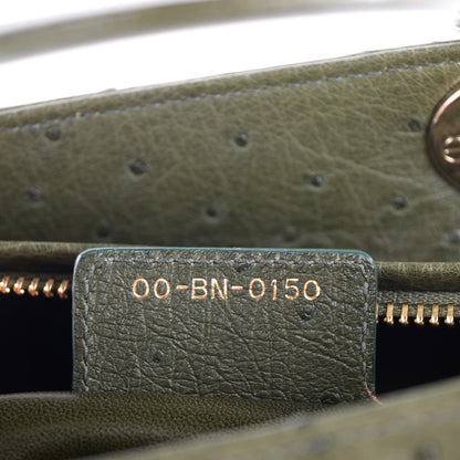 Christian Dior Ostrich Large Lady Dior Green 7 of 7