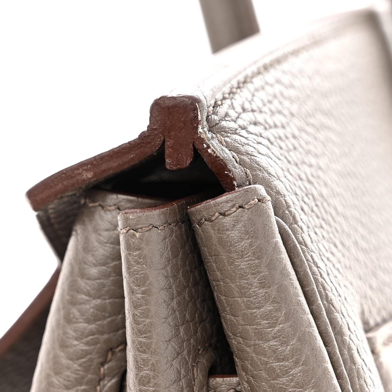 Hermes Taurillon Clemence Lizard Club Birkin 35 Etain Graphite 11 of 15