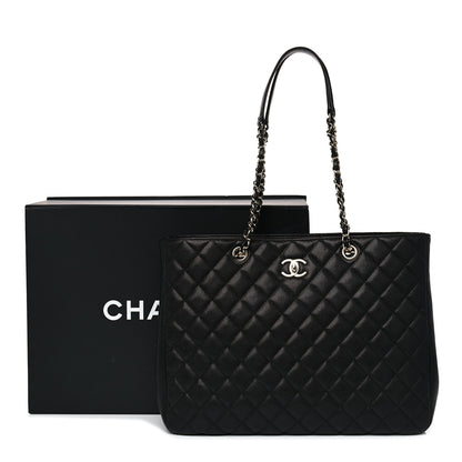 Chanel Caviar Quilted Large Shopping Tote Black 10 of 10