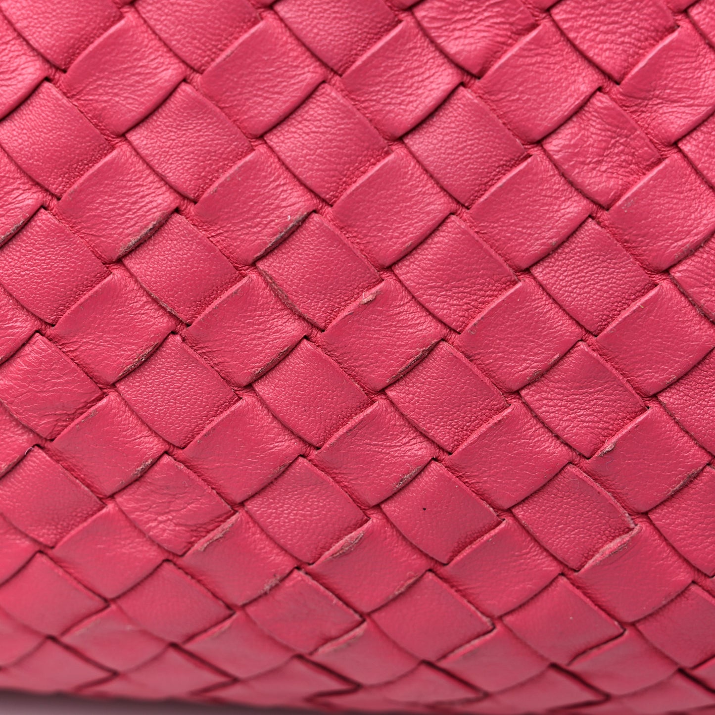 Nappa Intrecciato Large Veneta Hobo Rosa Shock