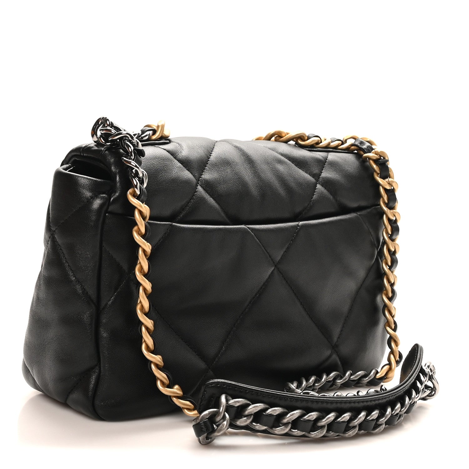 Chanel Lambskin Quilted Medium Chanel 19 Flap Black 3 of 11