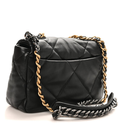 Chanel Lambskin Quilted Medium Chanel 19 Flap Black 3 of 11