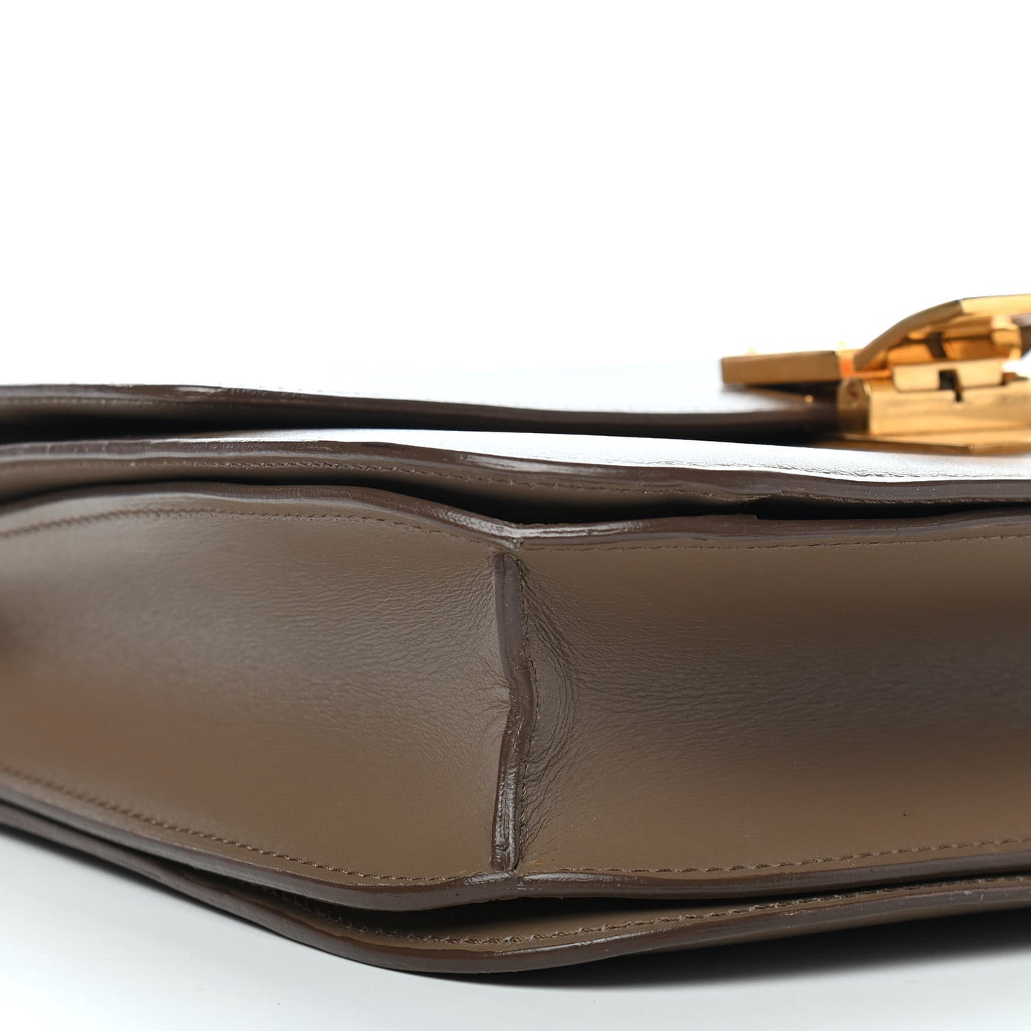 Box Calfskin Medium Classic Box Flap Bag Taupe