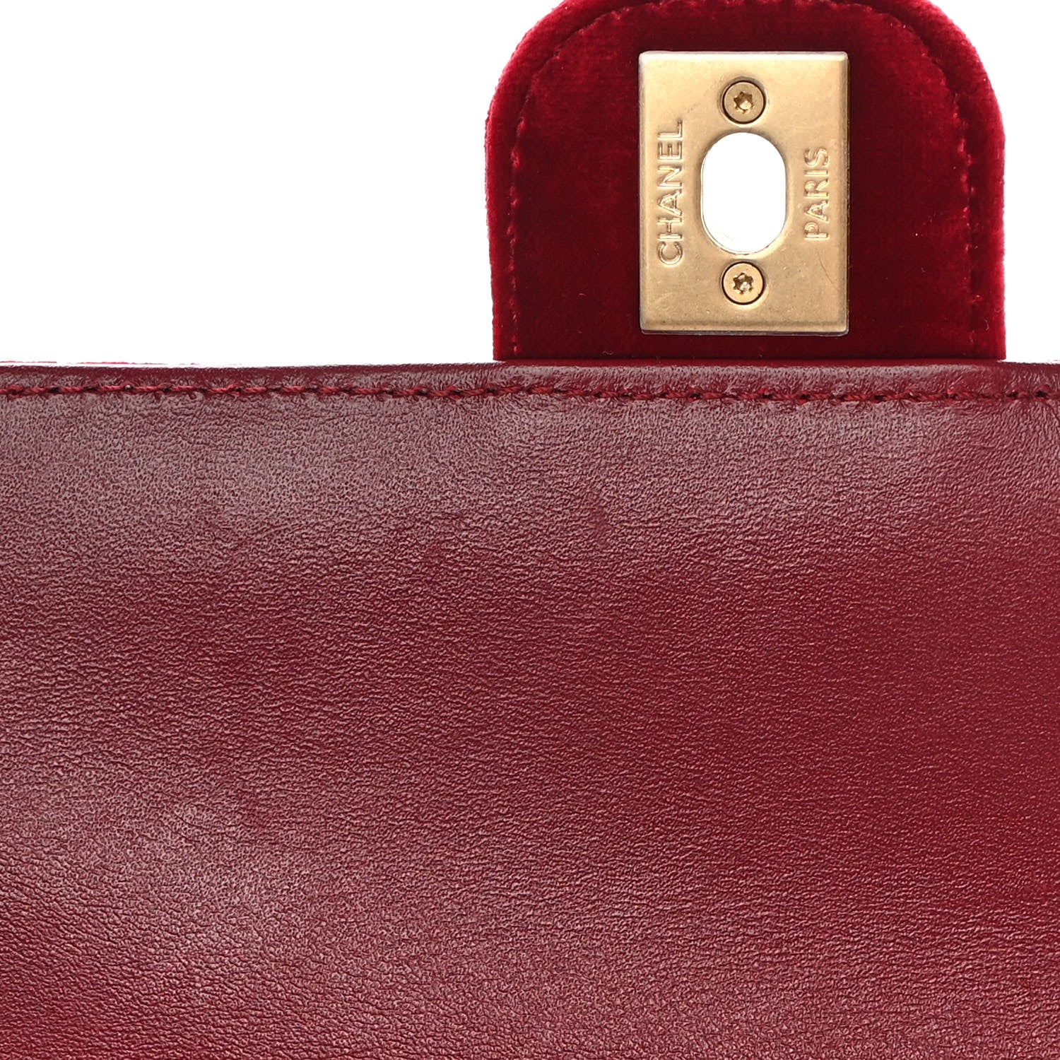 Chanel Velvet Enamel Mini Flap Red 12 of 13