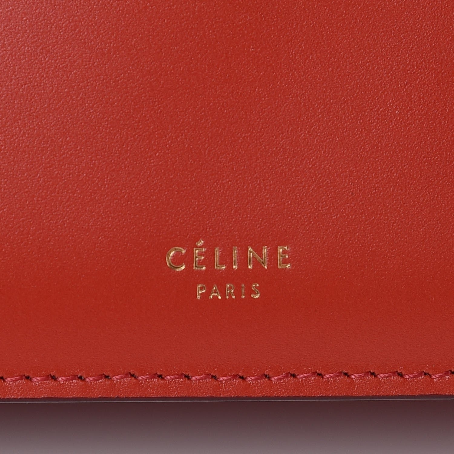 Celine Patina Box Calfskin Medium Clasp Bag Scarlet 6 of 11