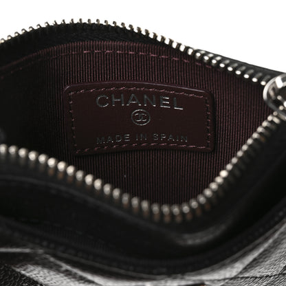 Chanel Caviar Quilted CC Zip Card Holder Black 6 of 8