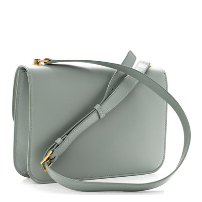 Saint Laurent Smooth Calfskin Carre Satchel Vert Opaline 3 of 9
