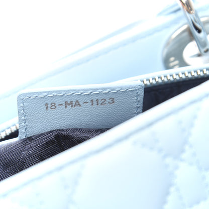Christian Dior Lambskin Cannage Medium Lady Dior Light Blue 8 of 13
