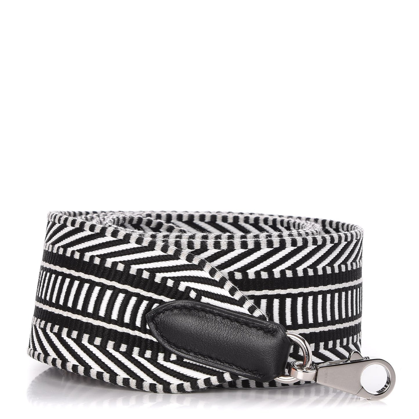 Toile Swift 50mm Sangle Cavale Shoulder Strap Black Ecru