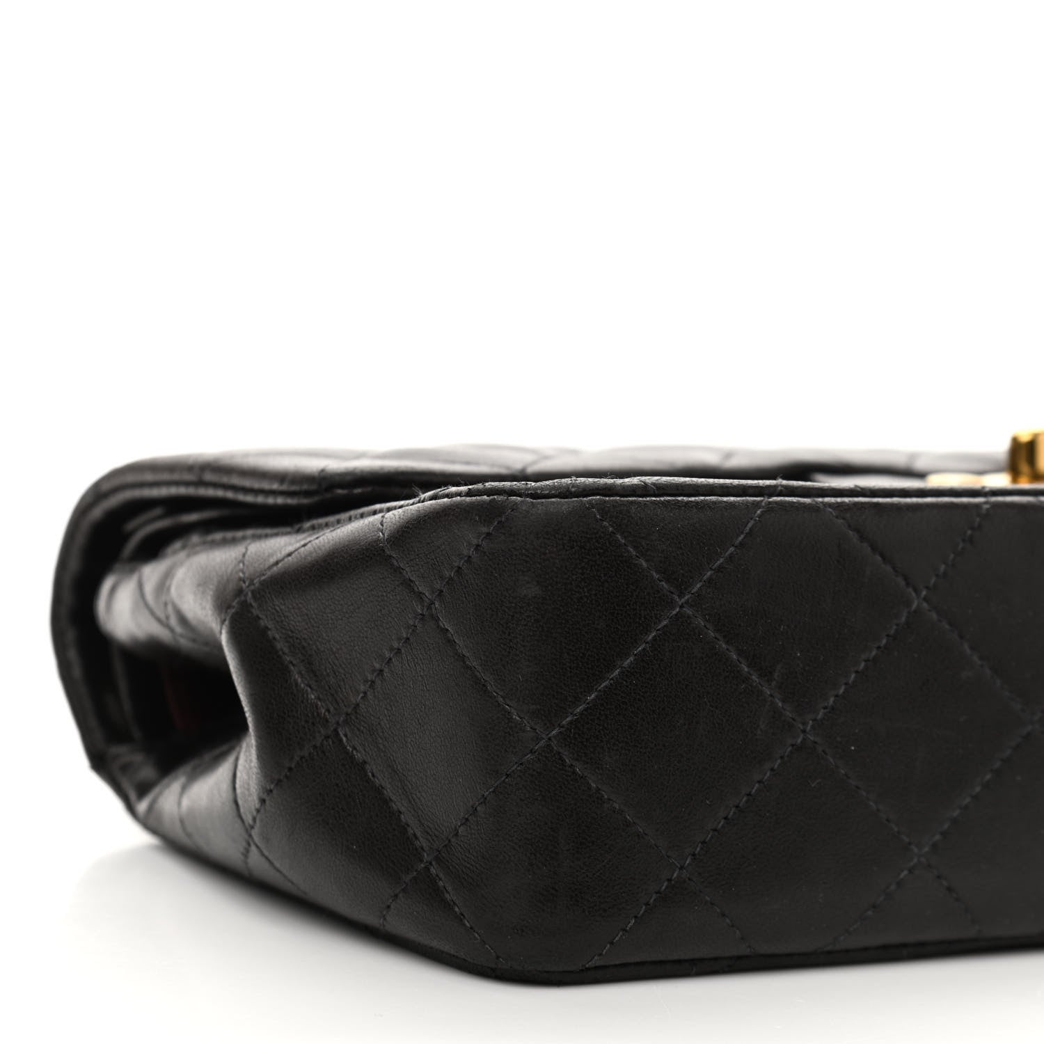 Chanel Lambskin Quilted Small Double Flap Black 10 of 14