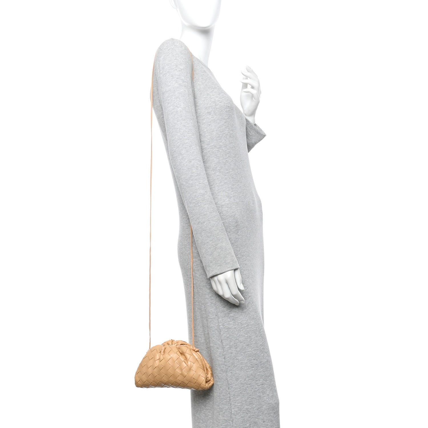 Bottega Veneta Nappa Intrecciato The Mini Pouch Almond 2 of 9