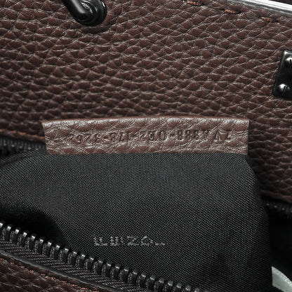 Fendi Cuoio Romano Selleria Studded Large Mens Peekaboo Iconic Essential Satchel Marrone Sunflower Multicolor 8 of 8