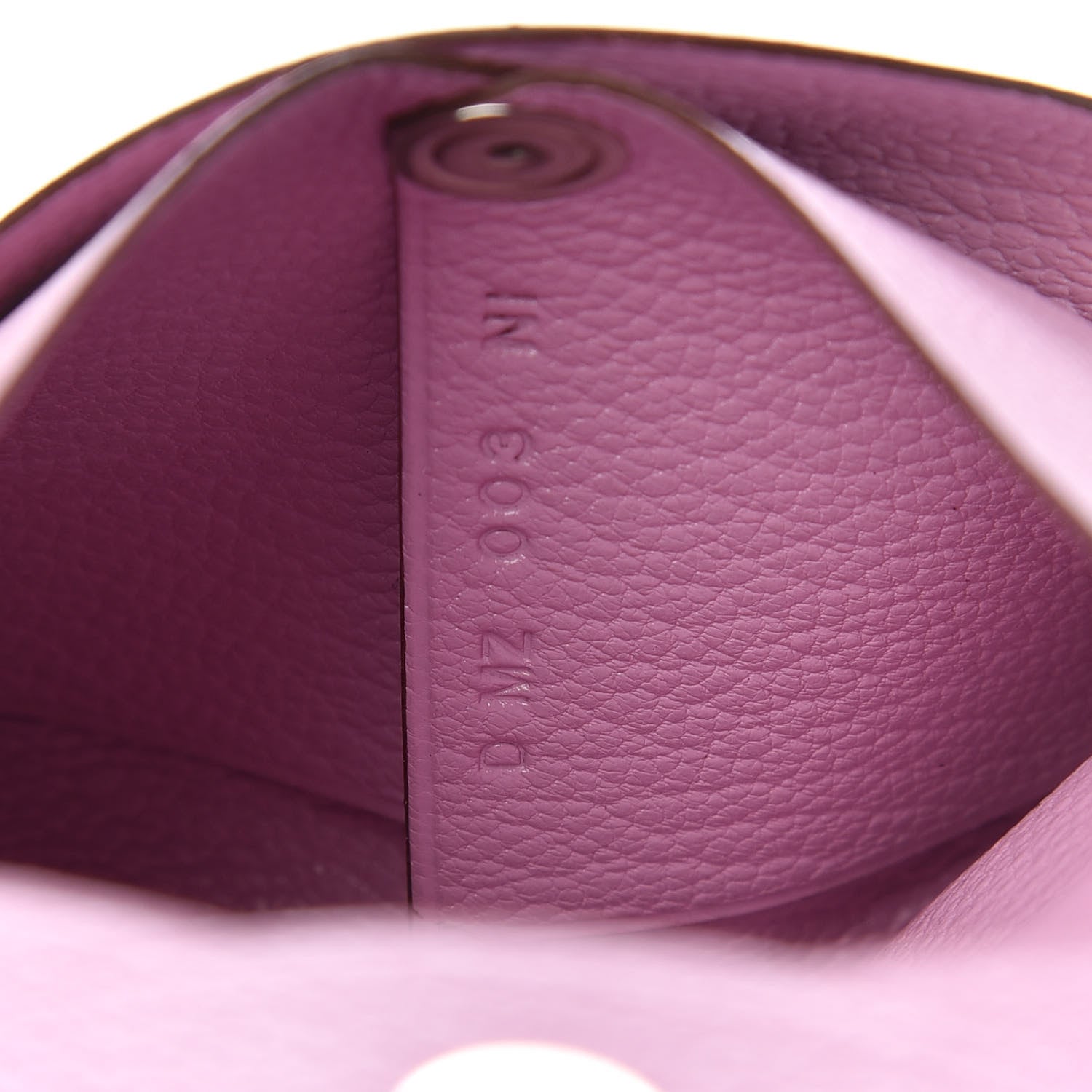 Hermes Chevre Mysore Bastia Coin Purse Mauve Sylvestre 6 of 8